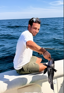 One person fishing in NJ