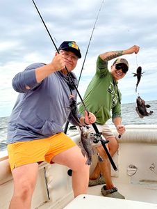 Two people fishing in New Jersey