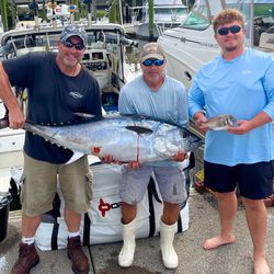 Blackfin Tuna fish caught while fishing in NJ
