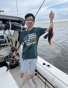 A lone angler fishing in NJ