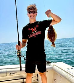 Fishing for a summer flounder in NJ