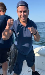 Fishing for sea bass in New Jersey