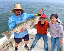 Our first mate with our BIG CATCH!