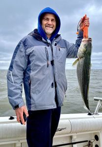 Striped bass caught while fishing in NJ