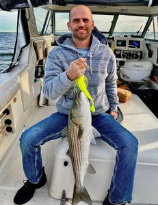 Striped bass caught fishing in NJ