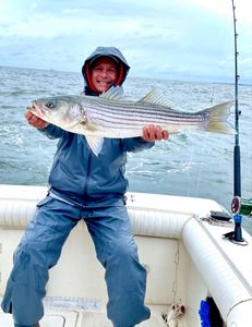 Striped Bass caught on Port Monmouth Road