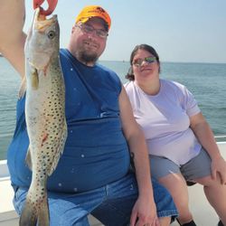 Spotted Weakfish caught while fishing in FL