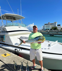 A lone angler fishing for big fish in Puerto Plata