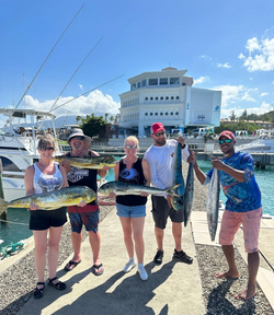 Two fishermen with a big catch in Puerto Plata