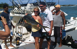 4 people fishing in Puerto Plata