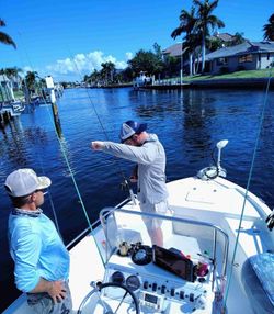 Angler fishing alone in Florida