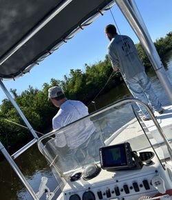 Lone angler fishing in Florida