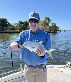 Florida Pompano caught while fishing in Punta Gorda FL