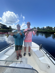 Double snook success on a cloudy day in Punta Gorda!