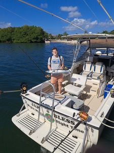 Smiling guest with a sleek Barracuda!