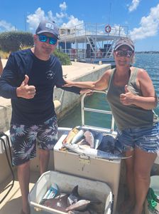 Thumbs up for a loaded catch!