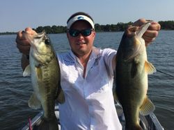 Couple Largemouth Bass in Lake Fork