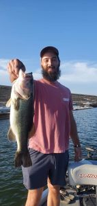 Largemouth bass caught while fishing in TX