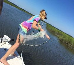 Learned to throw a net in Beaufort, SC