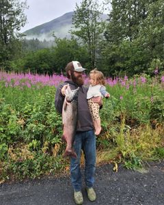 31-inch rainbow trout caught while fishing in AK