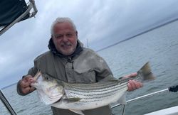 Striped bass caught by angler in Pottsboro