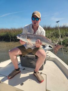 Redfish caught during a fishing trip in Mount Pleasant