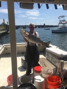 Single fisherman in NH enjoying the great outdoors
