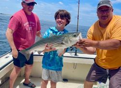 Enjoyed today's fishing in Rye with this fellas