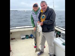 Striped bass caught in Hampton, Virginia