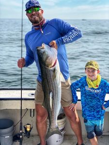 Striped bass caught in Hampton