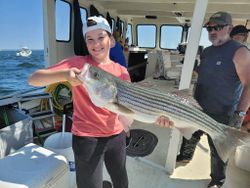 Striped bass caught in Hampton, Virginia