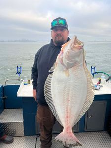 California flounder catch displayed on fishing boat in Sacramento CA