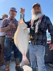 California flounder caught during fishing charter in Sacramento CA