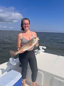 One angler fishing in Manteo
