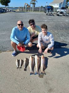 4 redfish caught fishing in NC