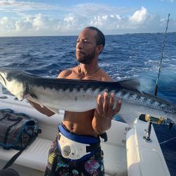 Angler fishing in West Bay