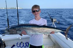 Wahoo fish caught by angler in West Bay