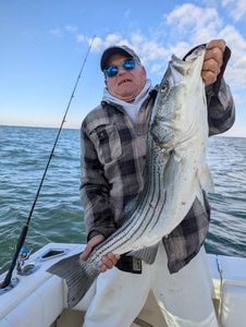 Solid striper action on a crisp morning.