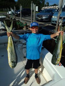 Two big fish caught at Forked River during cruises and fishing trip