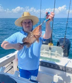 A person fishing at Fort Pierce