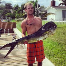 Angler with a 33-inch fish caught in Fort Pierce