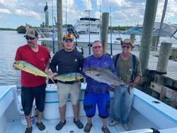 Three big greater amberjack caught while fishing in Fort Pierce