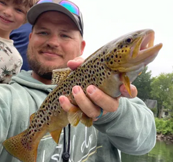 A 14-inch sea trout caught while fishing in MO