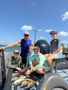 5 people fishing in Branson