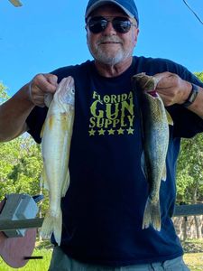 A fisherman reeled in 2 fish in Branson