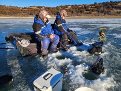 Casting lines in the scenic Missouri River! 