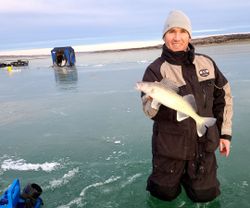 A single angler fishing in SD