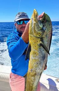 Lone angler enjoying fishing tour in Marathon, Florida