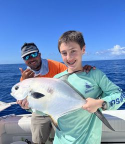 Permit fish caught during fishing tours in Marathon, Florida