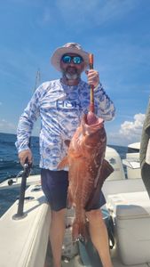 Fisherman with catch in Destin